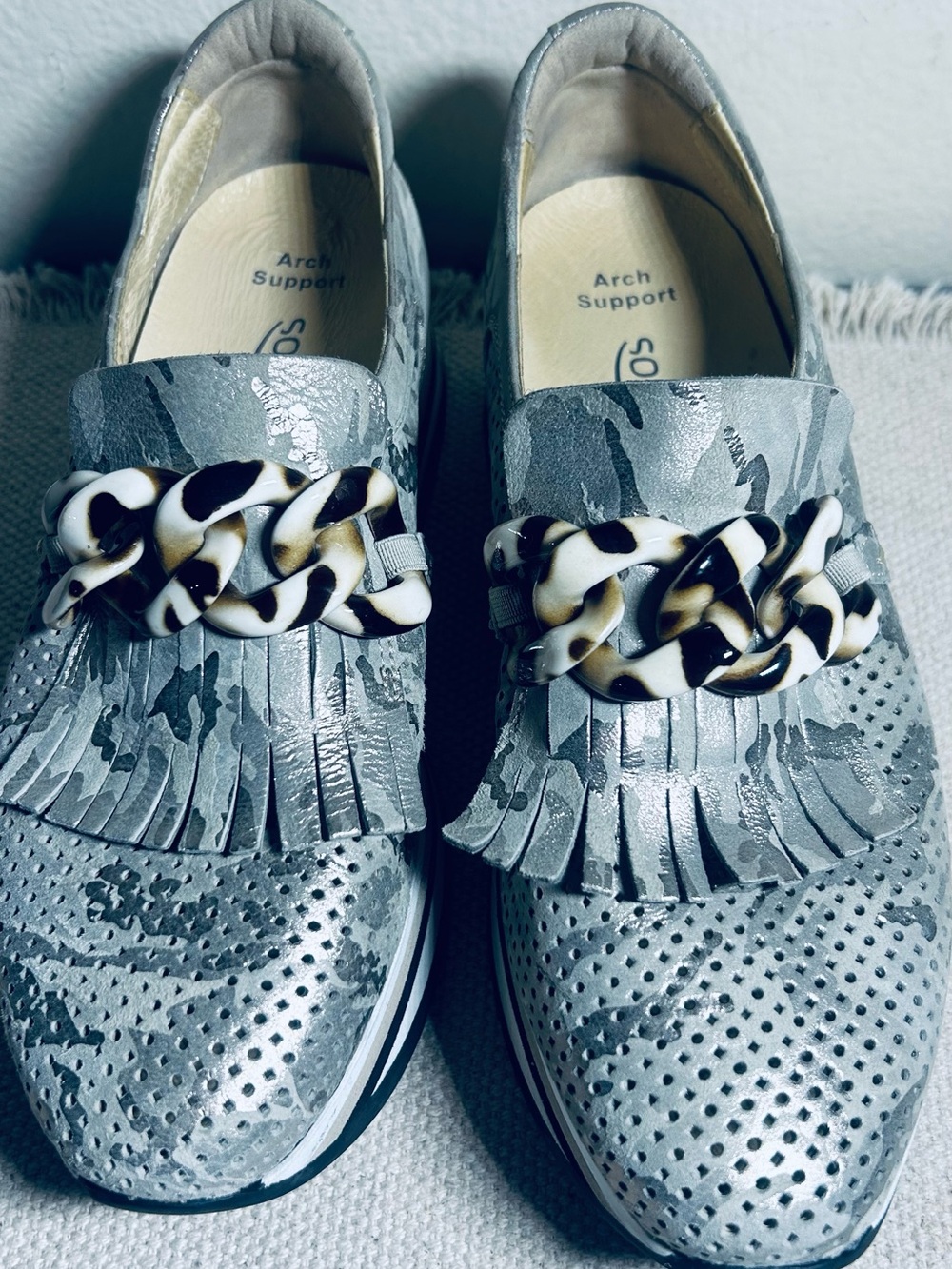 Softwaves Platform Slip-On Sneaker- Metallic Camo - Picture 12 of 14